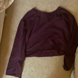 Long sleeve crop top